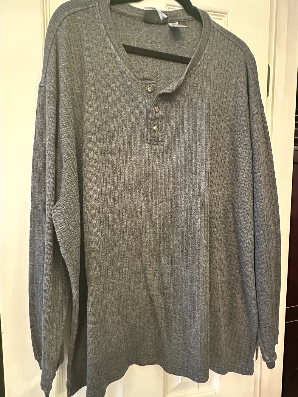 Farah Men's Dark Charcoal Gray Knit Cardigan